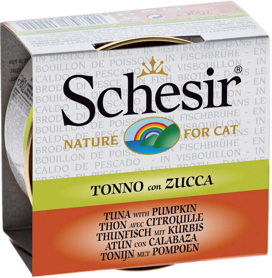 SCHESIR Conserva pentru pisici, Supa cu Ton si Dovleac 70g