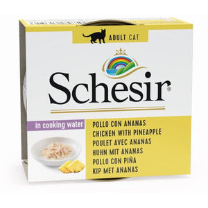 SCHESIR Conserva pentru pisici Pui cu Ananas 75g