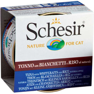 SCHESIR Conserva pentru pisici Ton cu Ansoa si orez al Naturale 85g