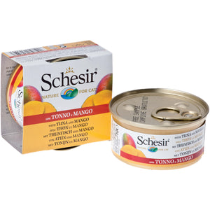 SCHESIR Conserva pentru pisici Ton cu Mango 75g