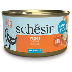 SCHESIR GRILL Conserva pentru pisici, File de Sardine, in sos 70g