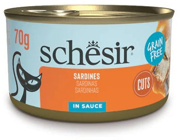 SCHESIR GRILL Conserva pentru pisici, File de Sardine, in sos 70g