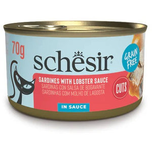 SCHESIR GRILL Conserva pentru pisici, File de Sardine in sos de homar 70g