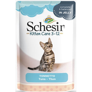 SCHESIR KITTEN Care 3-12 Plic pentru pisicute, cu Ton 85g
