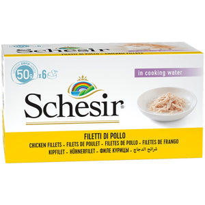 SCHESIR Pachet conserve pentru pisici Pui cu Orez 6x50g