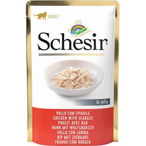 SCHESIR Plic hrana umeda pentru pisici Pui cu Biban 85g