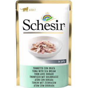 SCHESIR Soft Plic hrana umeda pentru pisici Ton cu Dorada 85g