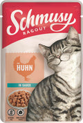 SCHMUSY Ragout Plic pentru pisici, Pui în sos 100g