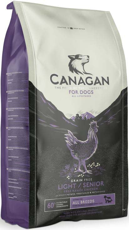 CANAGAN Hrana uscata pentru caini, Light/Senior 2kg
