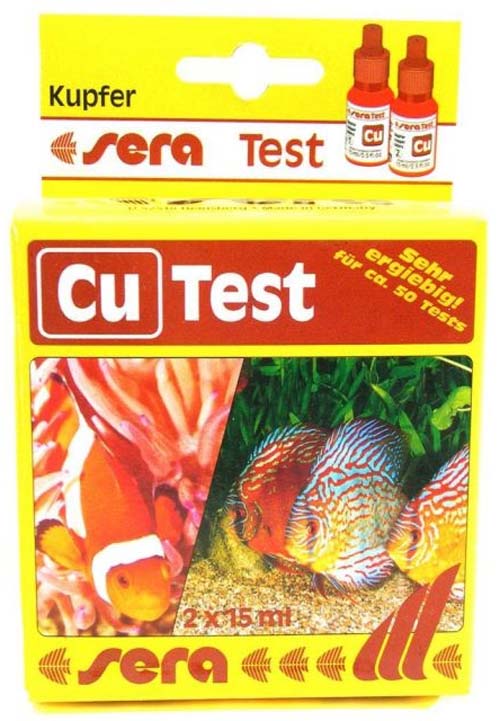 SERA Cu Test pentru masurarea cantitatii de cupru din apa 2x15ml