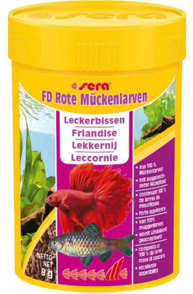 SERA FD BLOODWORMS Hrana cu larve de tantari rosii 