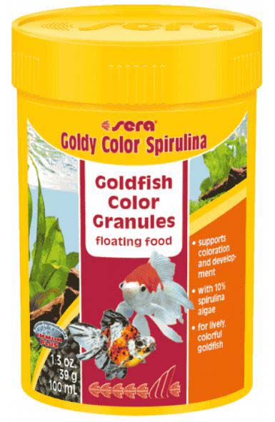 SERA GOLDY Color Spirulina Hrana granulata pentru carasi aurii 100ml