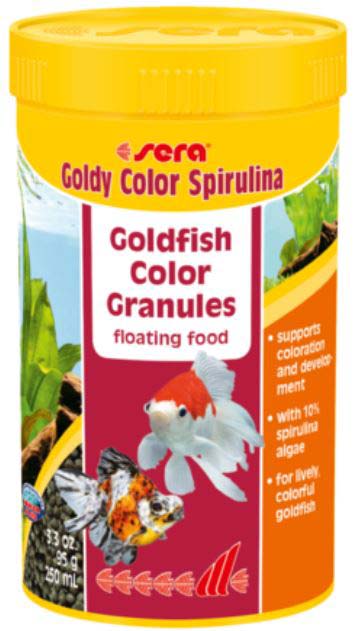 SERA GOLDY Color Spirulina Hrana granulata pentru carasi aurii 250ml