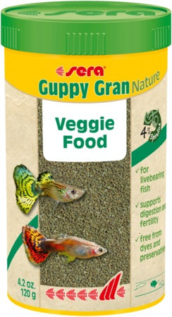 SERA Guppy Gran Nature Hrană vegetală pentru peşti guppy - Maxi-Pet.ro