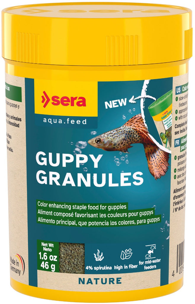 SERA Guppy Granules Hrana vegetala pentru pesti guppy 100ml