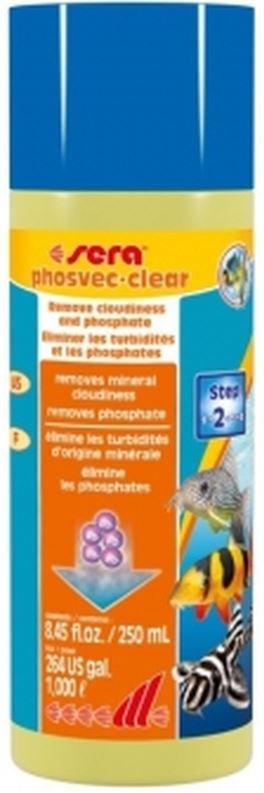 SERA Phosvec Soluţie pentru eliminarea fosfaţilor din apa de acvariu 250ml - Maxi-Pet.ro