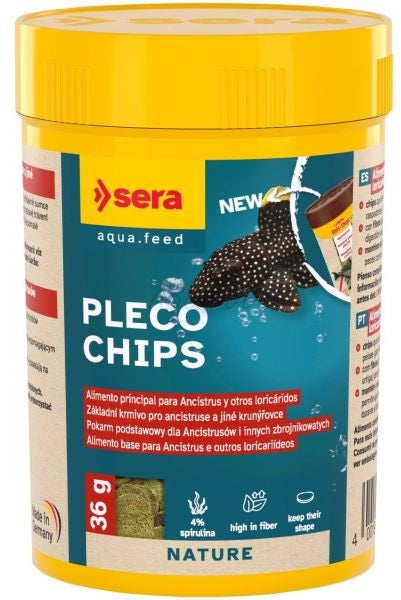 SERA Pleco Chips, Hrana pentru pestii de apa dulce 100ml