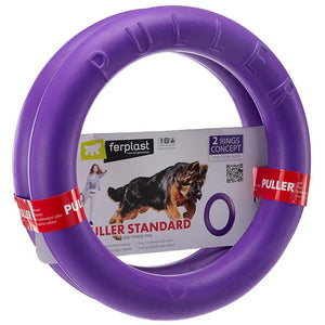 FERPLAST Jucarie pentru caini Inele PULLER STANDARD, 2 buc/set