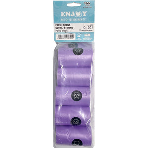 ENJOY Saci igienici pt colectare excremente, Fresh, violet, 10 role/set