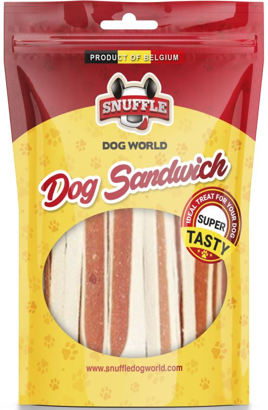SNUFFLE DOG Sandwich pentru câini, cu aromă de pui şi peşte, 80gr - Maxi-Pet.ro