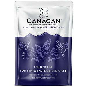 CANAGAN Plic hrana umeda pentru pisici, Senior/Sterilised 85g