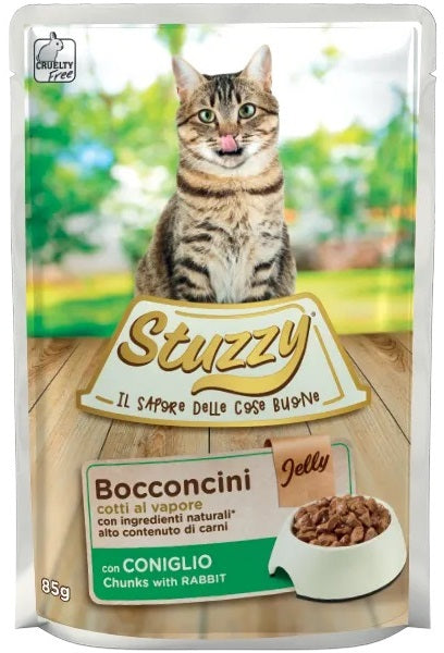 STUZZY Jelly Plic hrana umeda pentru pisici, cu Iepure 85g