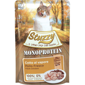 STUZZY Plic monoproteic hrana umeda pentru pisici, cu Pui, FARA GLUTEN 85g