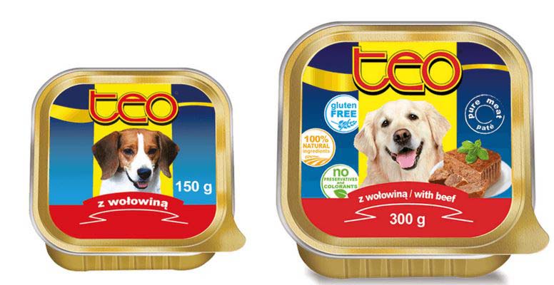 TEO Pate pentru câini, cu Vită 300g - Maxi-Pet.ro