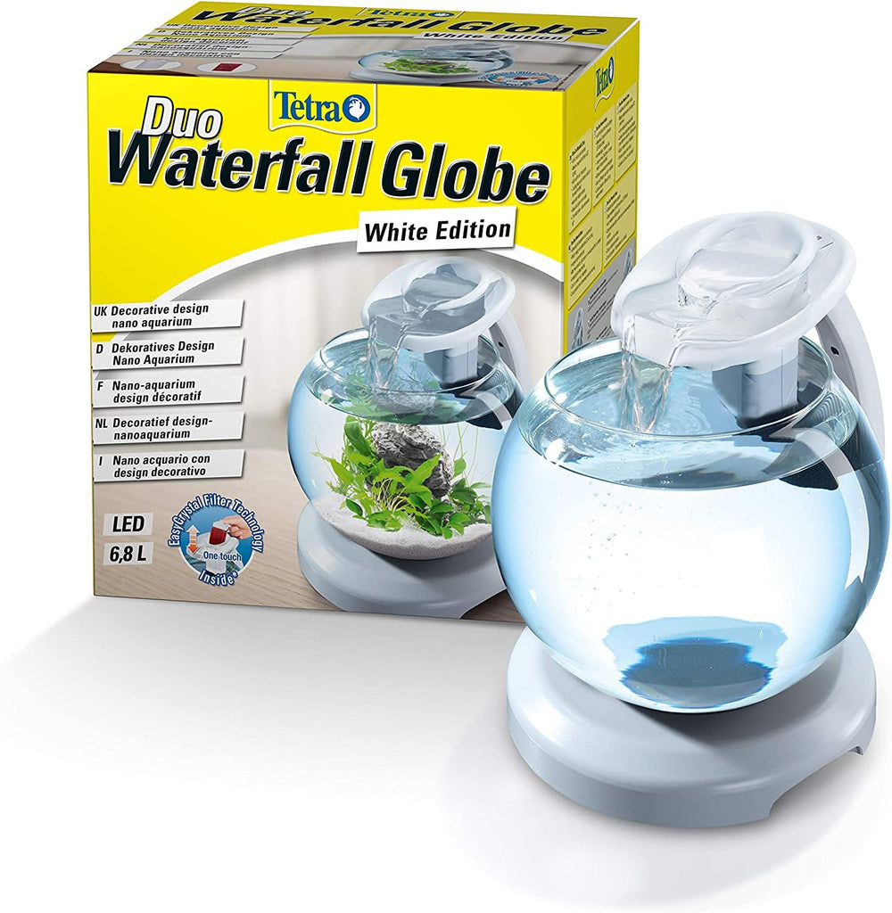 TETRA Acvariu Bol Cascade Duo Waterfall 6,8L, Alb
