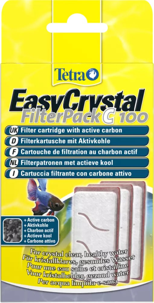 TETRA Easy Crystal C100 Material filtrant cu carbon activ, 3 bucăţi - Maxi-Pet.ro