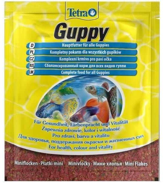 TETRA Guppy Plic hrana sub forma de fulgi 12g