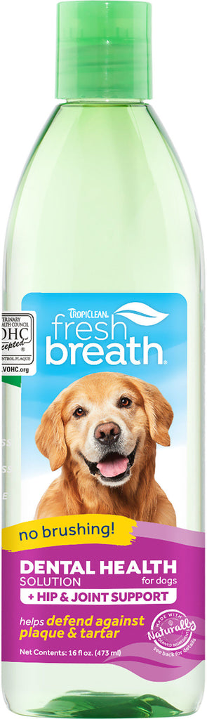 TROPICLEAN Aditiv de apa pentru caini Plus Hip & Joint, Fresh Breath, 473ml