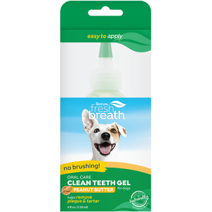 TROPICLEAN Gel dentar fara periaj pt caini Fresh Breat, cu aroma unt arahide, 59