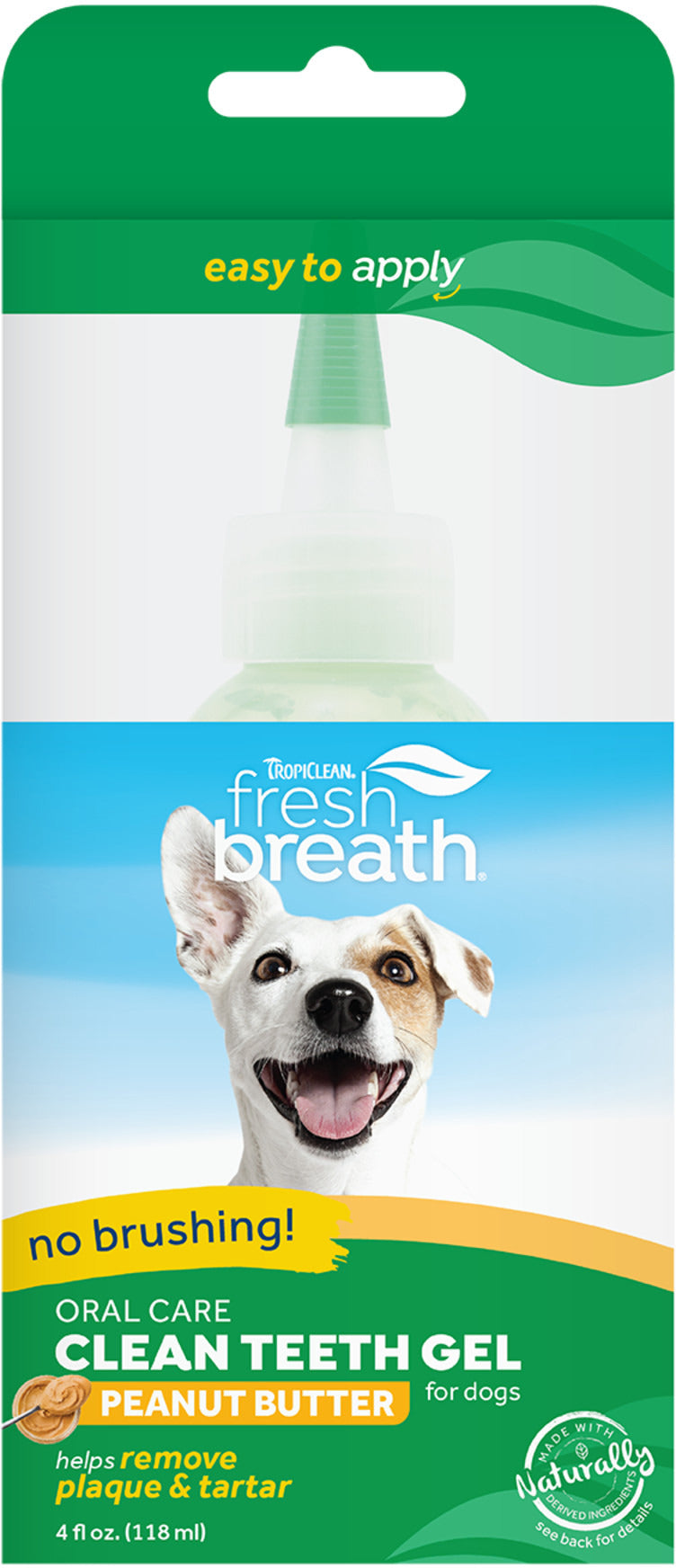 TROPICLEAN Gel dentar fara periaj pt caini Fresh Breat, cu aroma unt arahide, 59