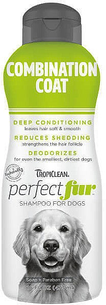 TROPICLEAN Sampon pentru caini Perfect Fur Combination Coat, 473ml