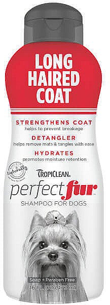 TROPICLEAN Sampon pentru caini Perfect Fur Long Haired Coat, 473ml
