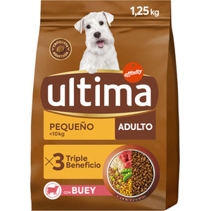 ULTIMA Hrana uscata pentru caini Mini Adult, cu Vita 1,25kg 