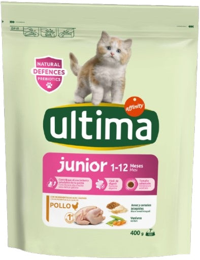 ULTIMA Hrana uscata pentru pisicute, JUNIOR, cu Pui 400g 