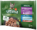 ULTIMA Multipack selectie de peste în sos, pentru pisici sterilizate 4x85g