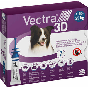 VECTRA 3D Solutie antiparazitara L pentru caini intre 10-25 kg, 1 pipeta