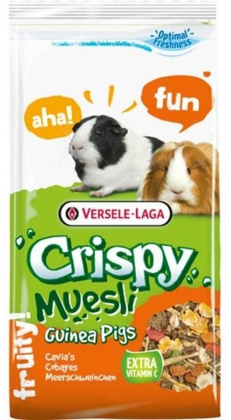VERSELE-LAGA Crispy Muesli Hrana pentru porcusori de Guineea 400g 