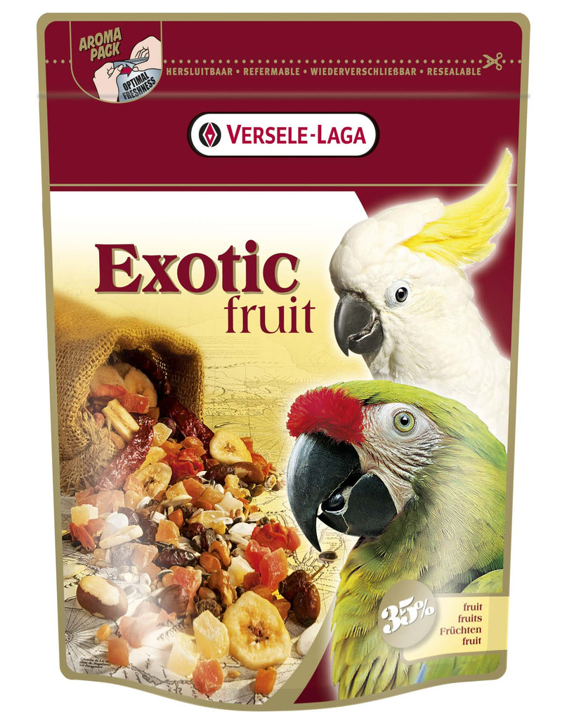 VERSELE-LAGA Exotic Fruit Hrană pentru papagali mari şi nimfe Fruncte 600g - Maxi-Pet.ro