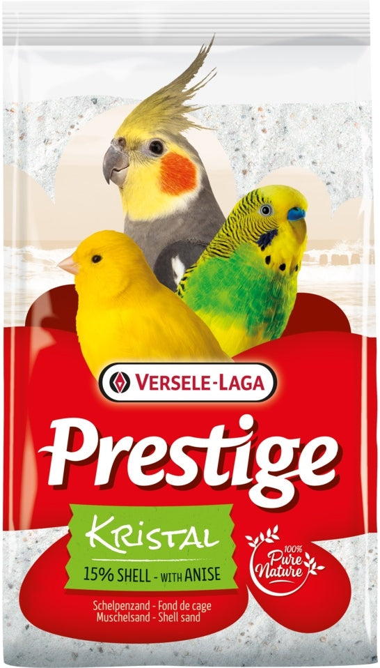 VERSELE-LAGA Prestige Shell Kristal Nisip igienic pentru papagali 