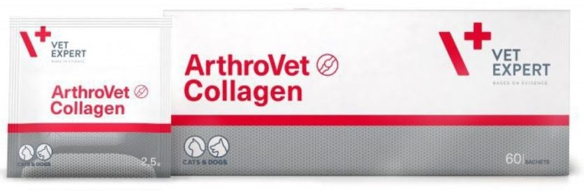 VETEXPERT ArthroVet Collagen II Suplimente caini si pisici, 2,5gx60 plicuri