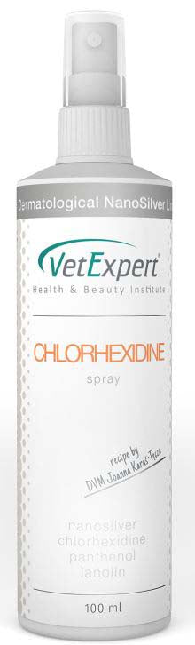 VETEXPERT Spray CLORHEXIDINA 4% pt tratarea infecţiilor la nivelul pielii 100ml