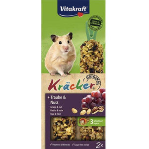 VITAKRAFT Baton pentru hamsteri, cu Stafide si Arahide 2 bucati, 112g