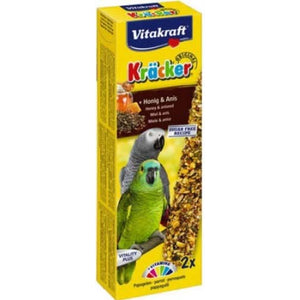 VITAKRAFT Baton pentru papagali mari Africani, cu Miere si Anason 2 bucati, 180g
