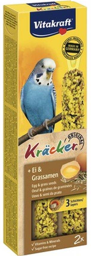 VITAKRAFT Baton pentru perusi, cu Ou si Seminte de iarba, 2 bucati, 54g