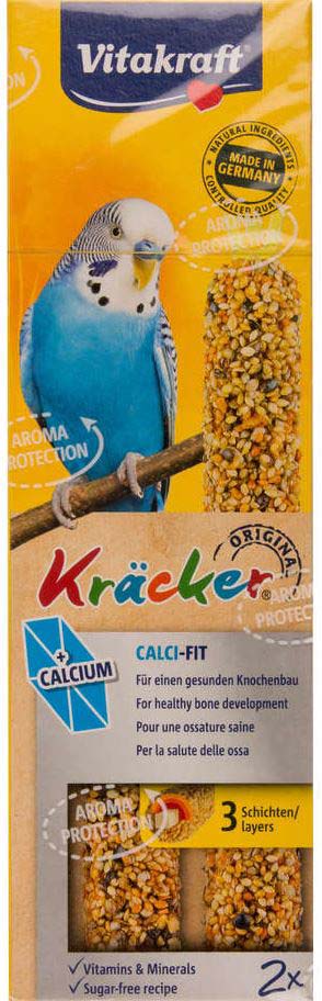 VITAKRAFT Baton pentru perusi Calci Fit, cu Calciu si Miere 2 bucati, 60g
