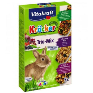 VITAKRAFT Baton pt iepuri Legume, Nuci, Fructe padure 3 bucati, 168g